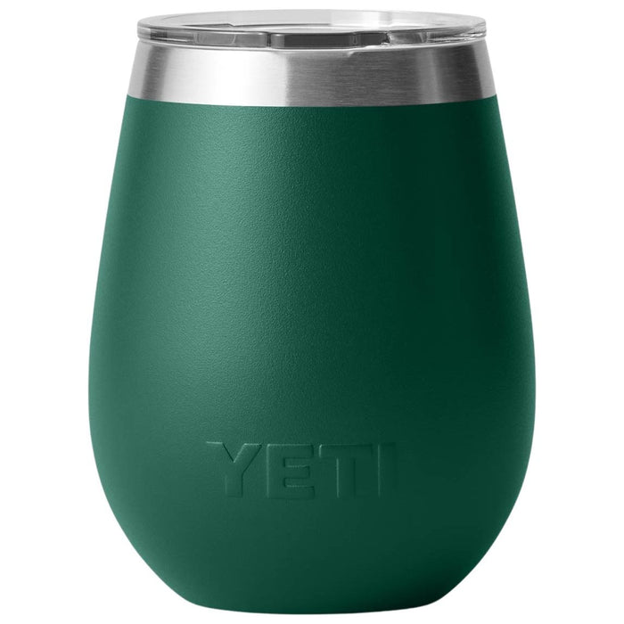 YETI Rambler 10 oz Wine Tumbler with MagSlider Lid Black Forest Green Image 02