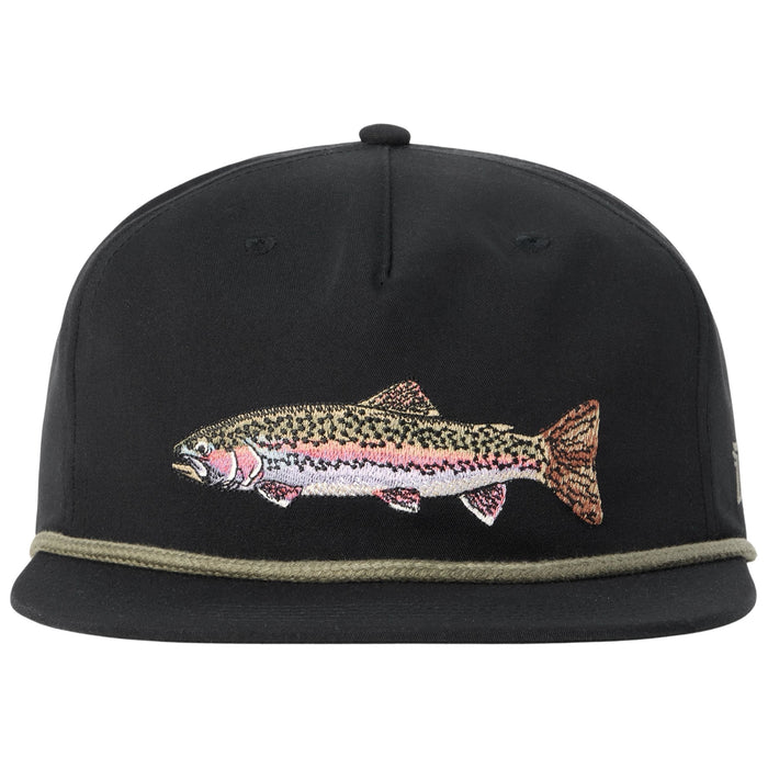 Duck Camp Rainbow Trout Grandpa Hat Black Image 01