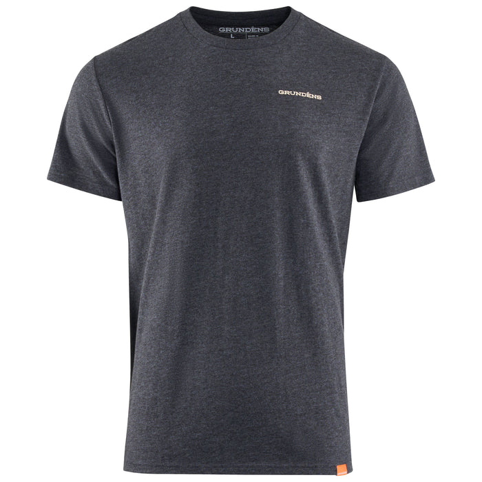 Grundens Men's Dead Reckoning SS T-Shirt Heather Charcoal Image 02
