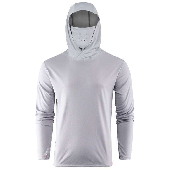 Grundens Men's Tough Sun Masked Hoodie Mist Image 01