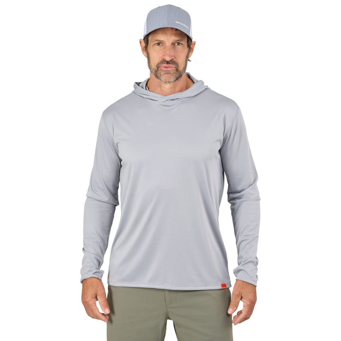 Grundens Men's Tough Sun Masked Hoodie Mist Image 04