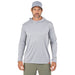 Grundens Men's Tough Sun Masked Hoodie Mist Image 04