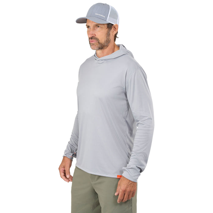 Grundens Men's Tough Sun Masked Hoodie Mist Image 05