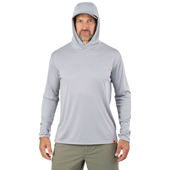 Grundens Men's Tough Sun Masked Hoodie Mist Image 07