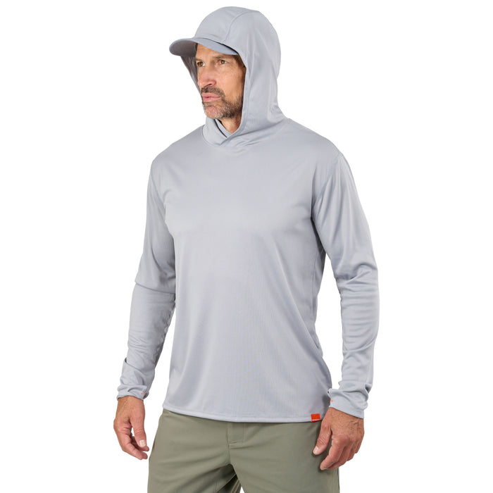 Grundens Men's Tough Sun Masked Hoodie Mist Image 08