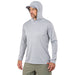 Grundens Men's Tough Sun Masked Hoodie Mist Image 08