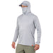 Grundens Men's Tough Sun Masked Hoodie Mist Image 11