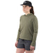 Grundens Women's Tough Sun Hoodie Forest Image 02