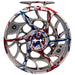 Hatch Custom USA Iconic Large Arbor Fly Reel 11 Plus USA Splatter / White Image 02