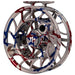 Hatch Custom USA Iconic Large Arbor Fly Reel 11 Plus USA Splatter / White Image 04