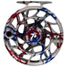 Hatch Custom USA Iconic Large Arbor Fly Reel 7 Plus USA Splatter / White Image 01