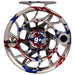 Hatch Custom USA Iconic Large Arbor Fly Reel 9 Plus USA Splatter / White Image 01