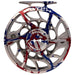 Hatch Custom USA Iconic Large Arbor Fly Reel 9 Plus USA Splatter / White Image 02