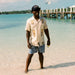 Howler Brothers Guayabera Shirt Temple Tracks : Oatmeal Image 07