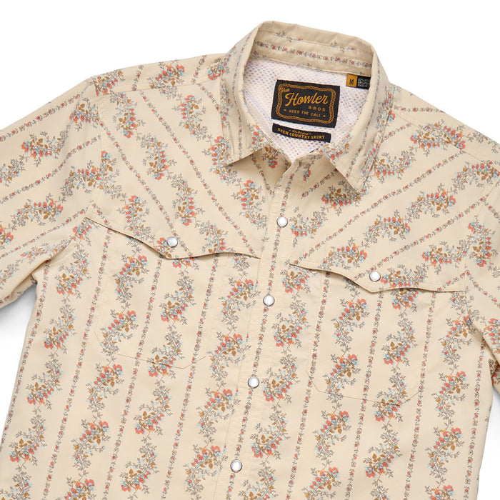 Howler Brothers Open Country Tech Shirt Grampa's Curtains : Natural Image 02