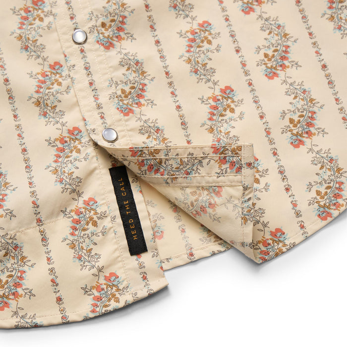 Howler Brothers Open Country Tech Shirt Grampa's Curtains : Natural Image 05