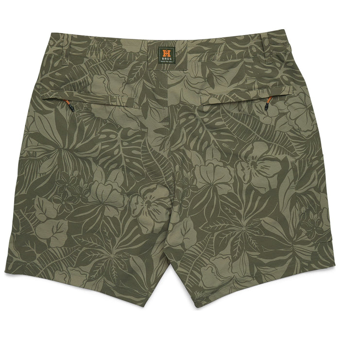 Howler Brothers Shoalwater Tech Shorts Tropic Noir : Vetiver Image 02
