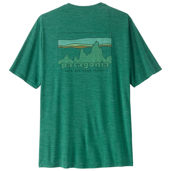 Patagonia Men's Capilene Cool Daily Shirt - '73 Skyline Gem Green - Light Gem Green X-Dye