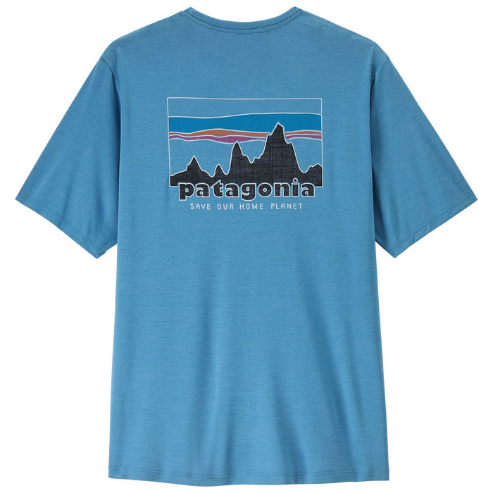 Patagonia Men's Capilene Cool Daily Shirt - '73 Skyline Shore Blue - Light Shore Blue X-Dye