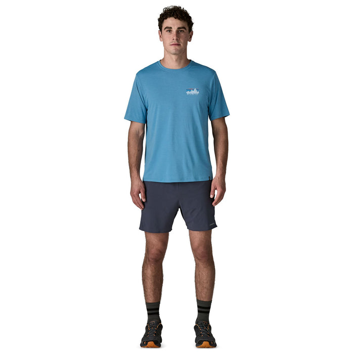 Patagonia Men's Capilene Cool Daily Shirt - '73 Skyline Shore Blue - Light Shore Blue X-Dye