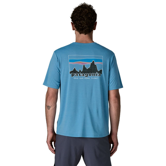 Patagonia Men's Capilene Cool Daily Shirt - '73 Skyline Shore Blue - Light Shore Blue X-Dye