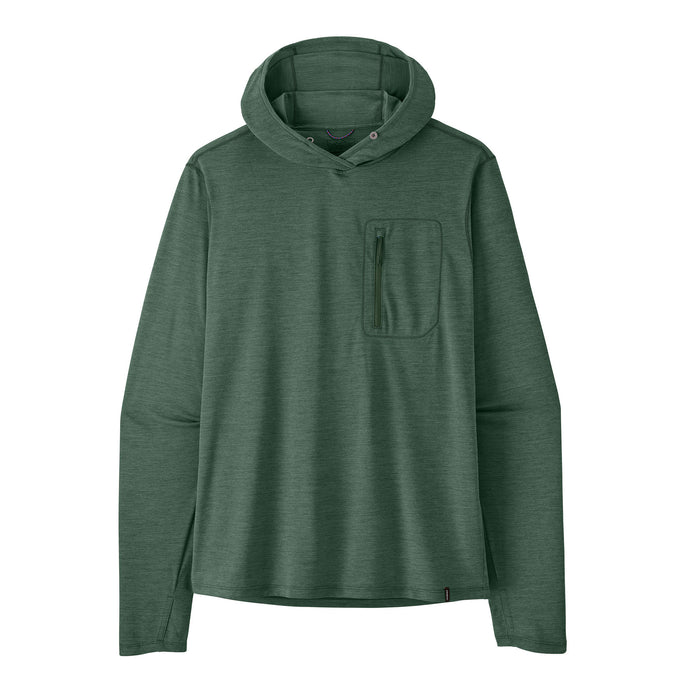 Patagonia Men's Capilene Cool Sun Hoody Canopy Green - Light Canopy Green X-Dye Image 01