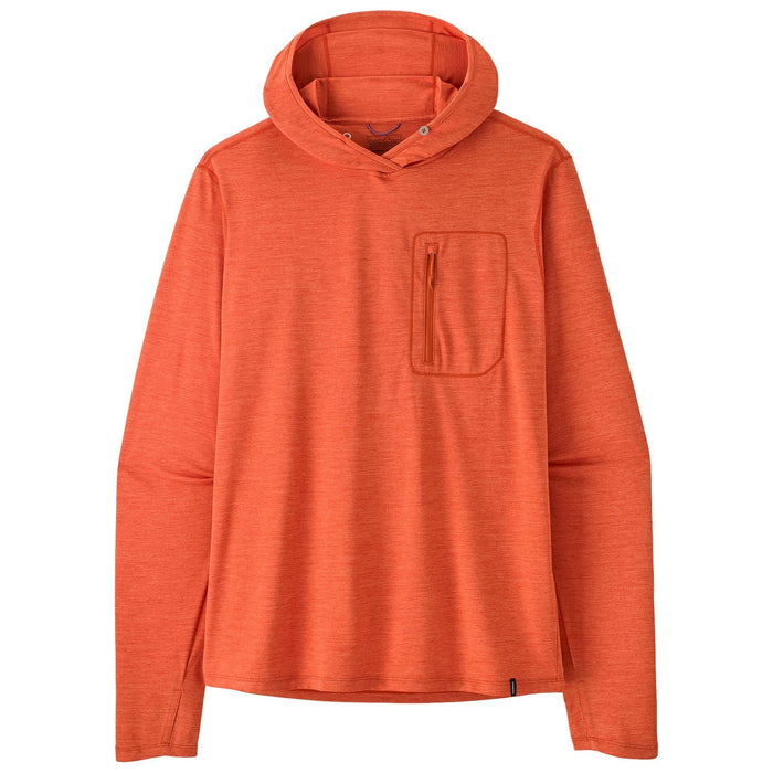 Patagonia Men's Capilene Cool Sun Hoody Coal Orange - Light Coal Orange X-Dye