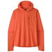 Patagonia Men's Capilene Cool Sun Hoody Coal Orange - Light Coal Orange X-Dye