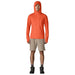 Patagonia Men's Capilene Cool Sun Hoody Coal Orange - Light Coal Orange X-Dye