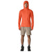 Patagonia Men's Capilene Cool Sun Hoody Coal Orange - Light Coal Orange X-Dye