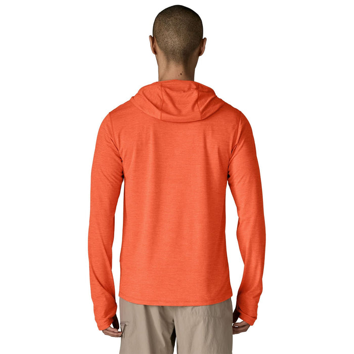 Patagonia Men's Capilene Cool Sun Hoody Coal Orange - Light Coal Orange X-Dye
