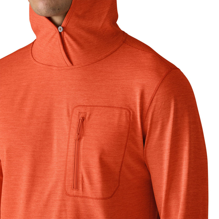 Patagonia Men's Capilene Cool Sun Hoody Coal Orange - Light Coal Orange X-Dye