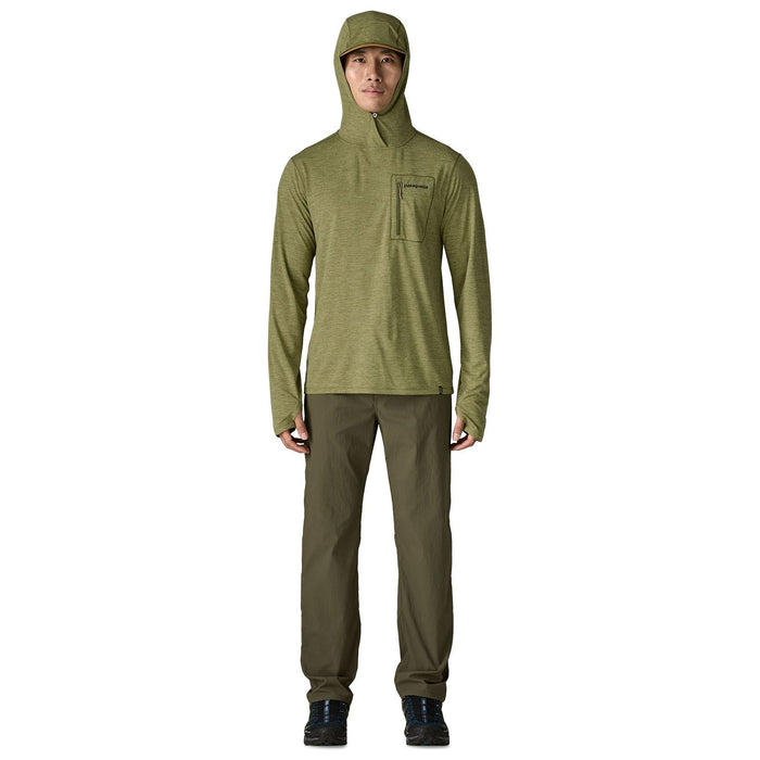 Patagonia Men's Capilene Cool Sun Hoody - Fitz Roy Trout Caper Green - Buckhorn Green X-Dye
