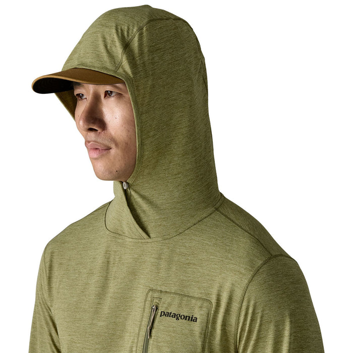 Patagonia Men's Capilene Cool Sun Hoody - Fitz Roy Trout Caper Green - Buckhorn Green X-Dye