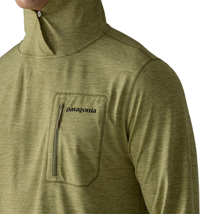 Patagonia Men's Capilene Cool Sun Hoody - Fitz Roy Trout Caper Green - Buckhorn Green X-Dye