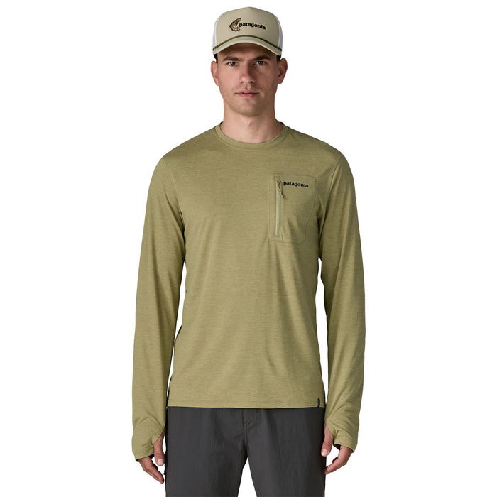 Patagonia Men's Long-Sleeved Capilene Cool Sun Shirt - Fitz Roy Trout Gumtree Green - Light Gumtree Green X-Dye