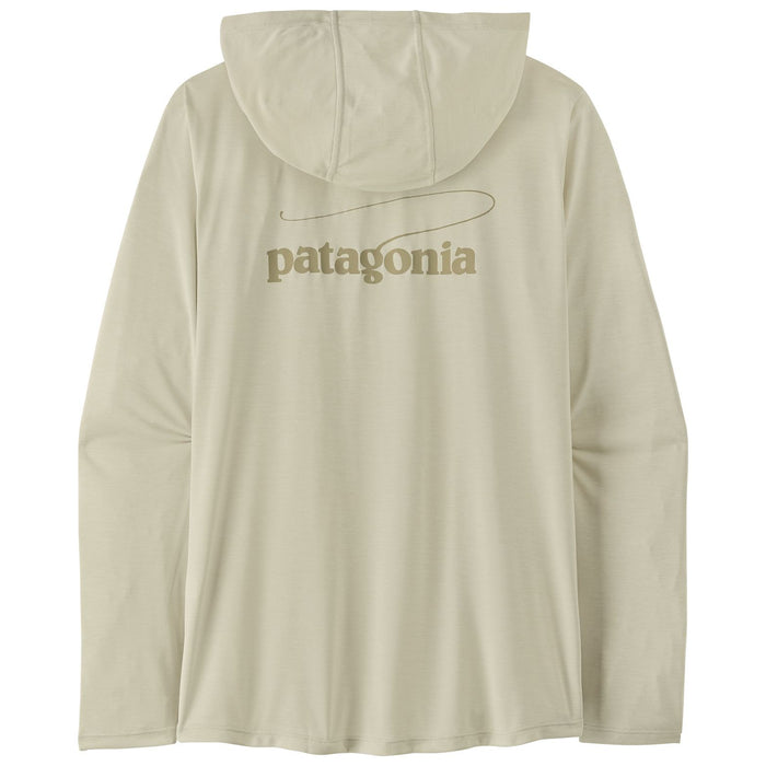 Patagonia Women's Capilene Cool Daily Hoody - Casting Logo Dyno White