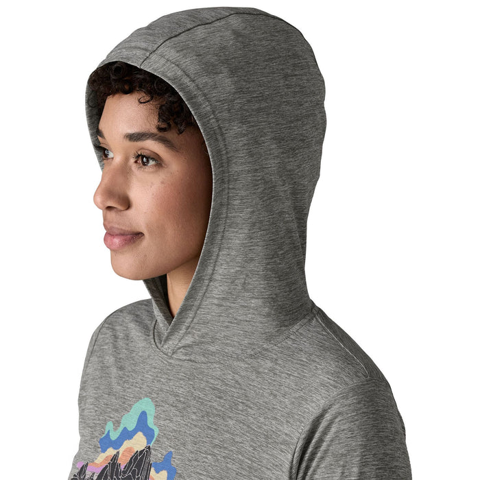 Patagonia Women's Capilene Cool Daily Hoody - Fitz Roy Nimbus Feather Grey