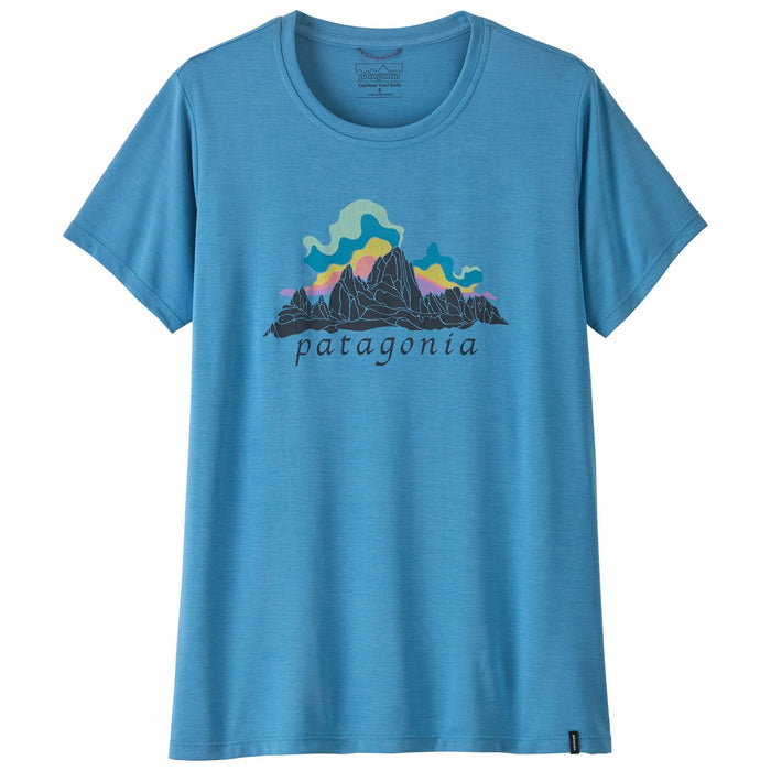 Patagonia Women's Capilene Cool Daily Shirt - Fitz Roy Nimbus Shore Blue - Light Shore Blue X-Dye