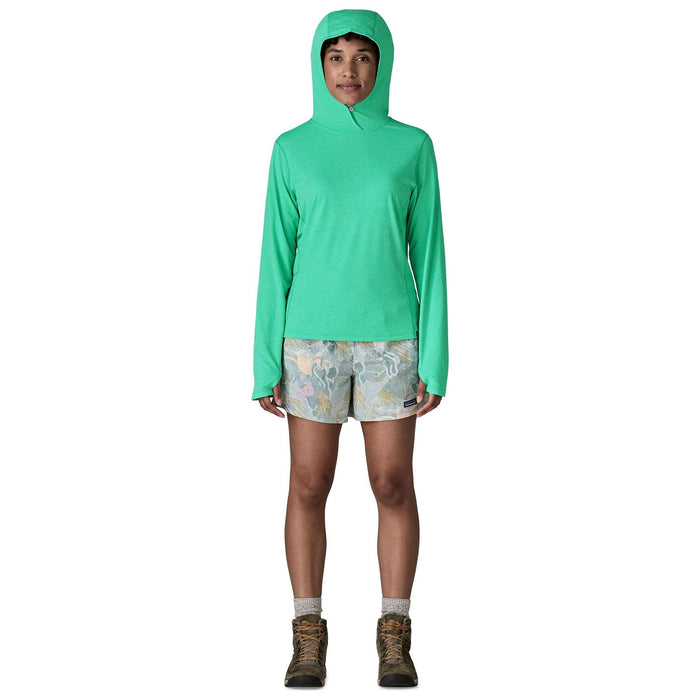 Patagonia Women's Capilene Cool Sun Hoody Aqua Stone - Early Teal X-Dye