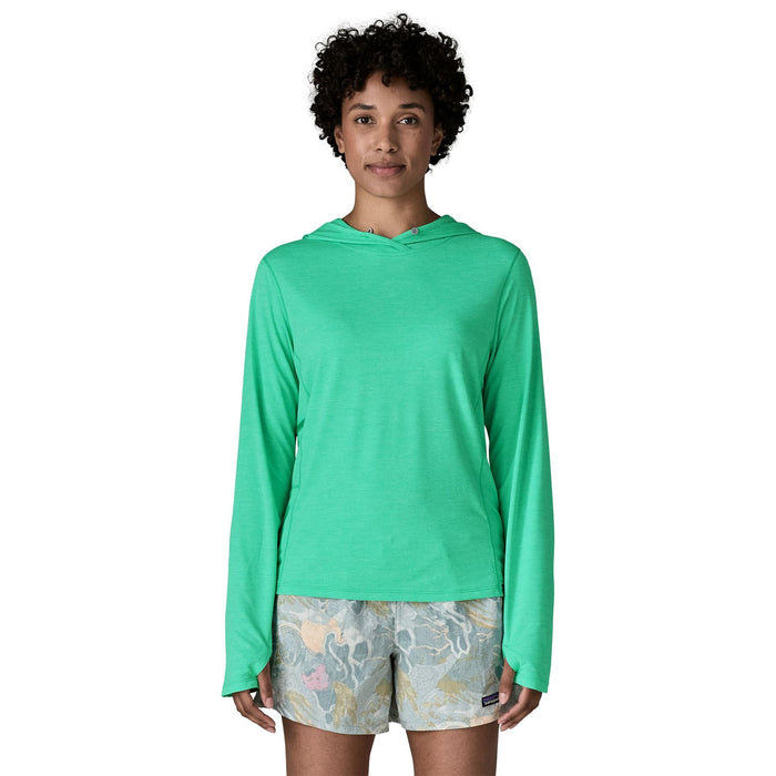 Patagonia Women's Capilene Cool Sun Hoody Aqua Stone - Early Teal X-Dye