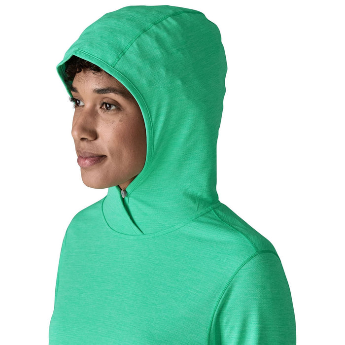 Patagonia Women's Capilene Cool Sun Hoody Aqua Stone - Early Teal X-Dye