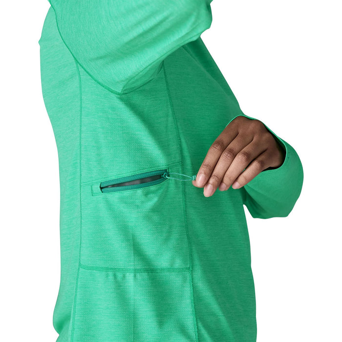 Patagonia Women's Capilene Cool Sun Hoody Aqua Stone - Early Teal X-Dye