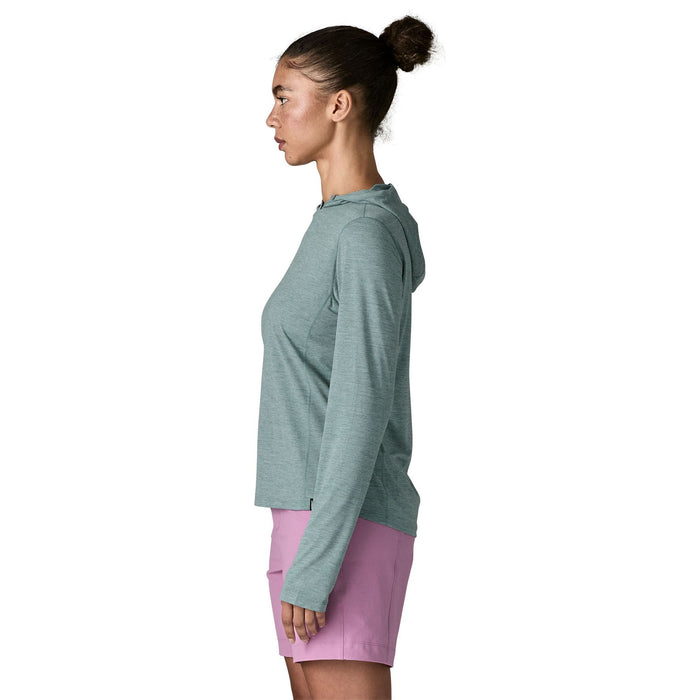 Patagonia Women's Capilene Cool Sun Hoody Nouveau Green - Blue Sage X-Dye