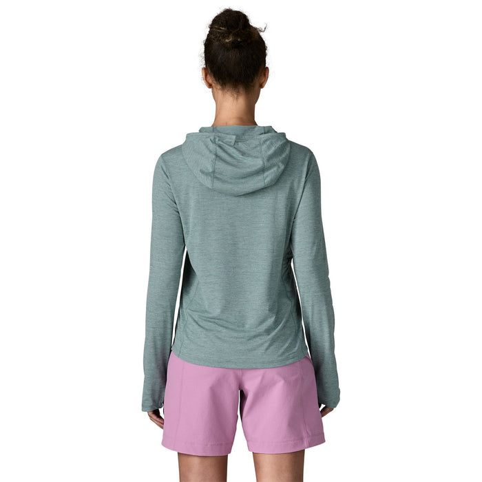 Patagonia Women's Capilene Cool Sun Hoody Nouveau Green - Blue Sage X-Dye
