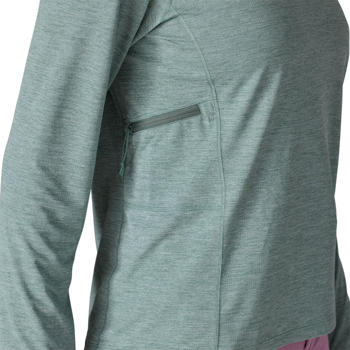 Patagonia Women's Capilene Cool Sun Hoody Nouveau Green - Blue Sage X-Dye