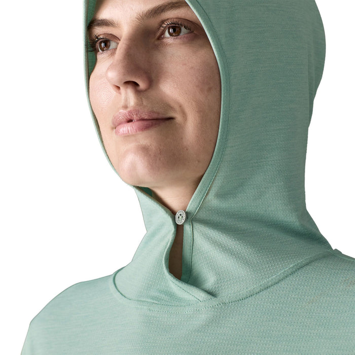 Patagonia Women's Capilene Cool Sun Hoody Thermal Blue - Thin Ice X-Dye