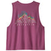 Patagonia Women's Capilene Cool Trail Cropped Tank Fitz Roy Nimbus: Faded Magenta