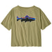 Patagonia Women's Fitz Roy Trout Easy Cut T-Shirt Gumtree Green