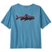 Patagonia Women's Fitz Roy Trout Easy Cut T-Shirt Shore Blue